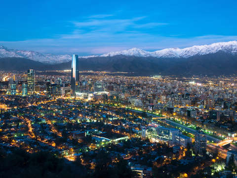 Santiago at night 2