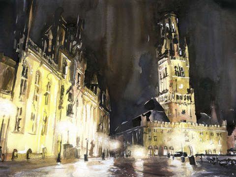 Bruges at night
