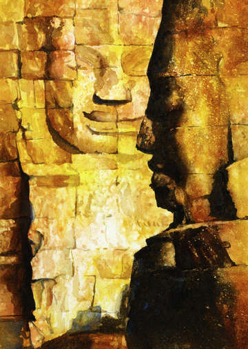 Bayon temple angkor wat cambodia