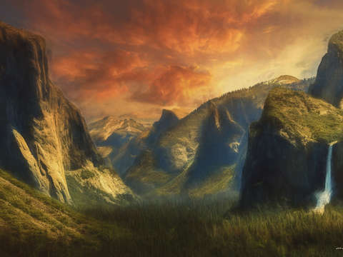 The yosemite valley