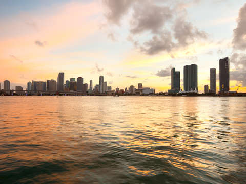 Miami at sunset