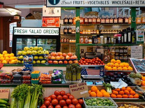 Fruits and vegetables at eastern market