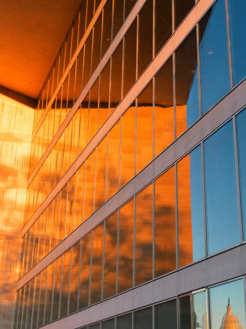 Golden capitol hour reflections