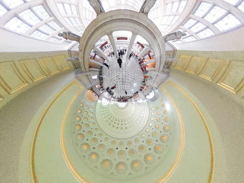 Union station tiny planet 2