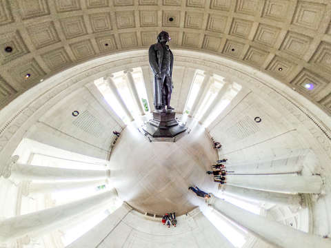 Jefferson memorial tiny planet