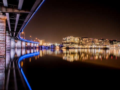 The wharf at night