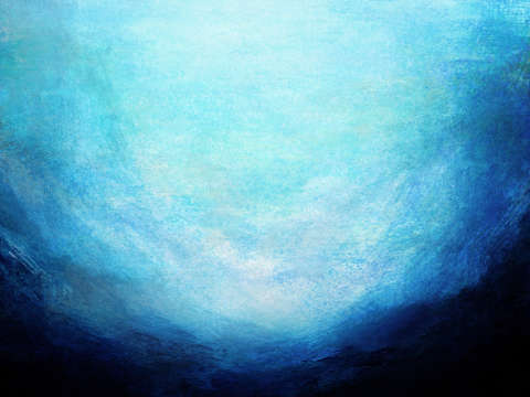 Immersed 1 turquoise blue ocean abstract coastal m