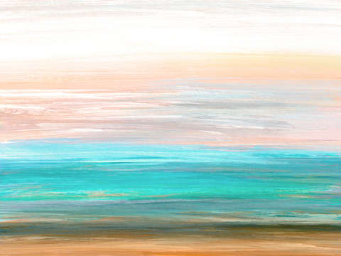 Adrift 1 turquoise peach tan modern minimalist abs