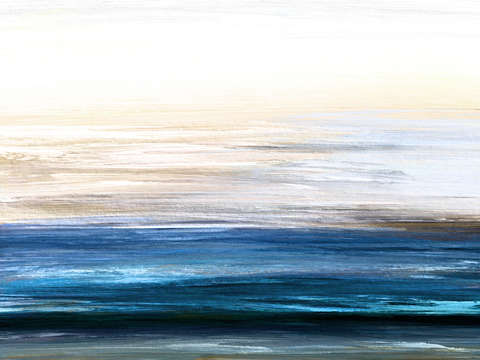 Adrift 8 cool blue coastal ocean seascape modern m
