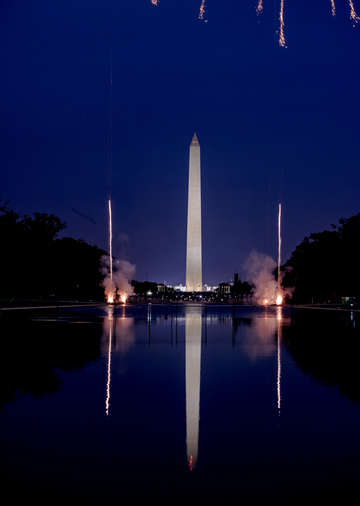 Fireworks at the national mall