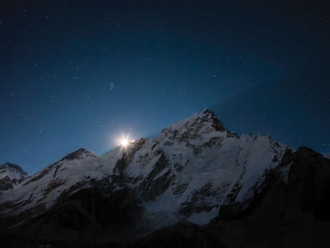 Supermoon on everest