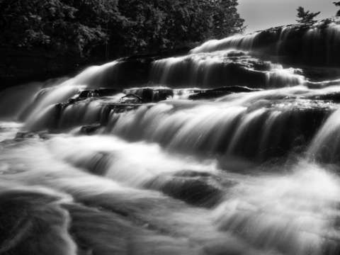 High cascade at nawadaha falls