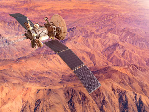 Spacecraft exploring mars