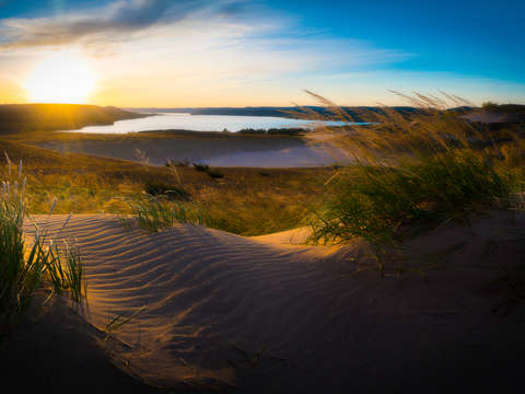 Dawn on the dune climb