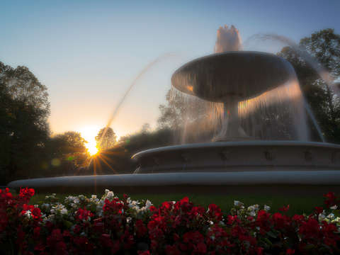 Marconi fountain in the saxon garden