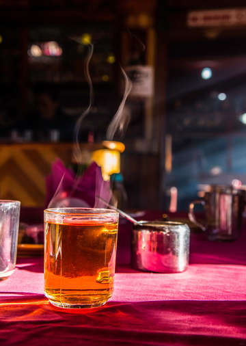 Teahouse morning