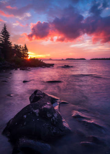 Daybreak on isle royale