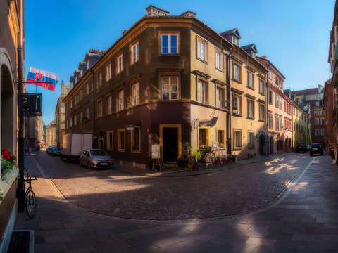Afternoon in warsaw old town