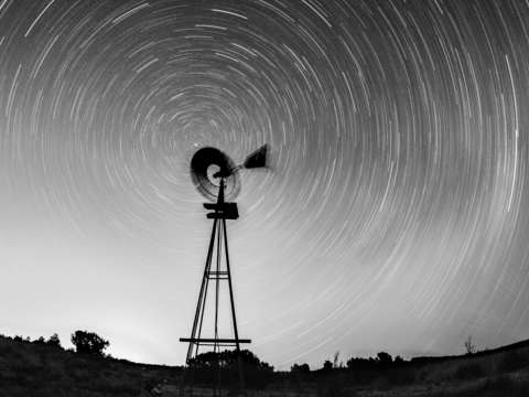 Windmill with stars
