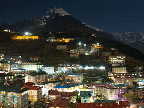 Valley clouds in namche bazaar