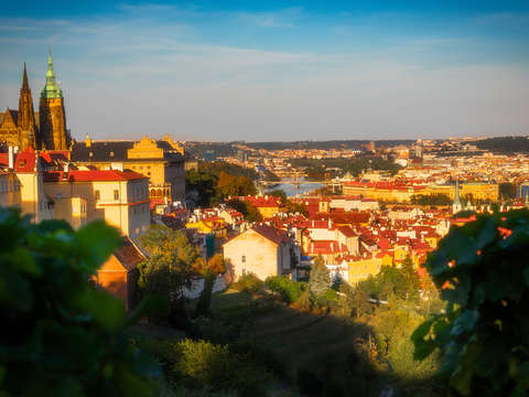 Sunset in prague