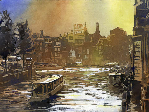 Amsterdam sunset