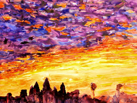 Angkor wat morning cambodia