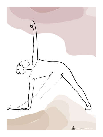 Triangle pose trikonasana