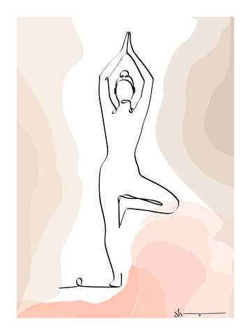 Tree pose vrikshasana