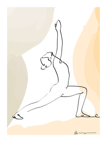 Warrior pose virabhadrasana