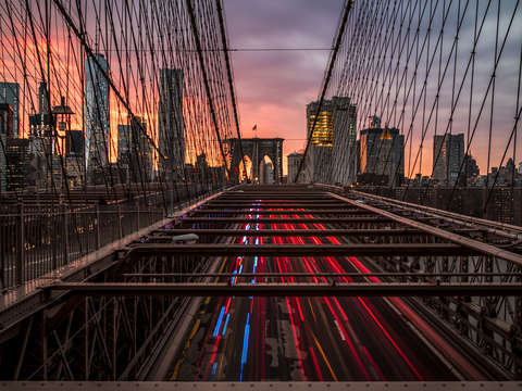 Brooklyn bridge sunset 3