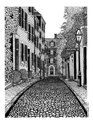 Acorn street boston