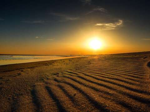 Golden hour ripples of sand 2
