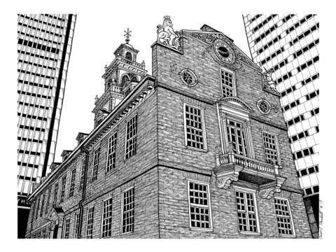 Bostons old state house