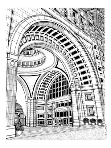 Rowes wharf arch boston