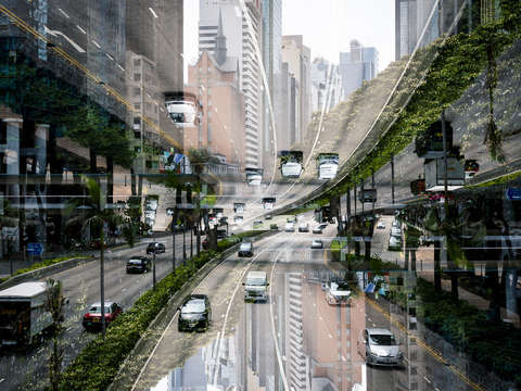M bius city hong kong cityscape