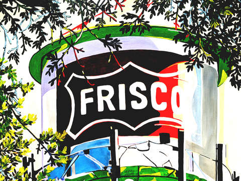 The old frisco water tower