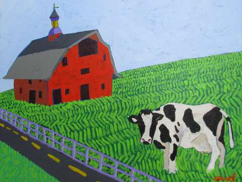 Elsie and the barn