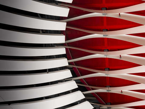 Detail of the ceiling in xiqu centre hong kong