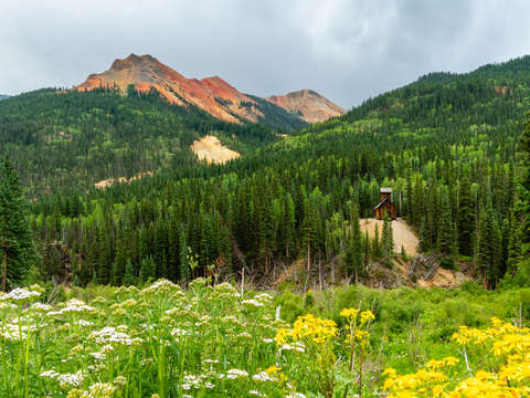 Colorado boy mine in summer
