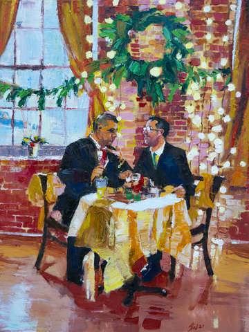The loving grooms