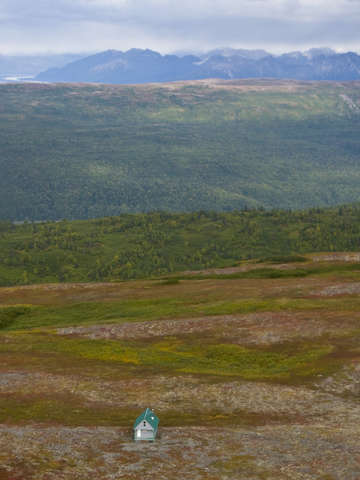 House in the alaskan wild