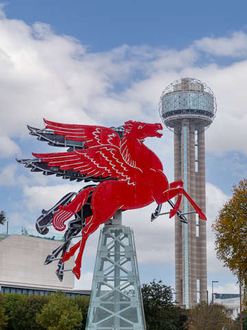 Pegasus and reunion tower