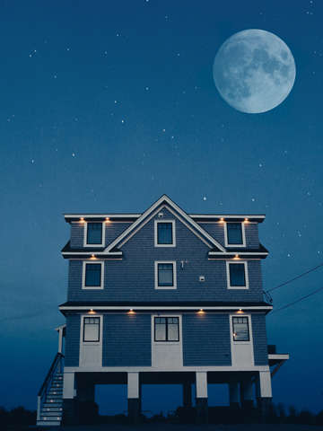 Under the moon light