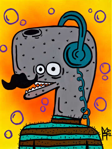 Hipster the whale