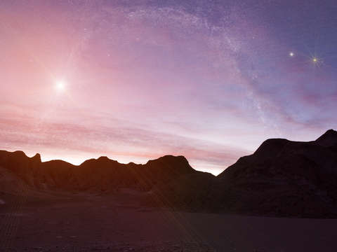 Alien rocky planet