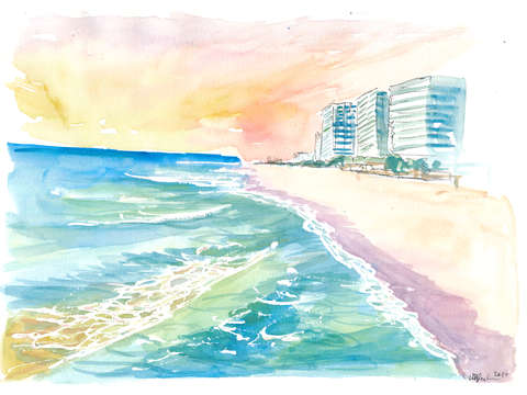 Cancun mexico beach dreams scene