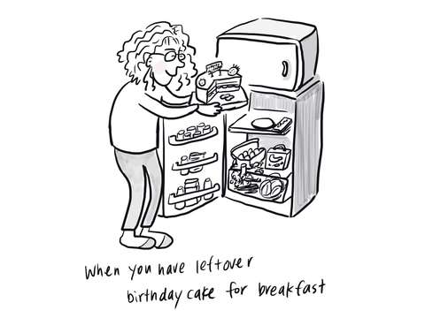 Leftover cake