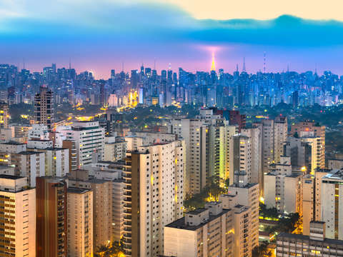 Sao paulo at dusk