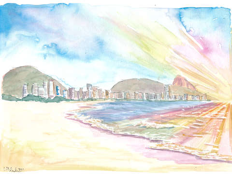 Beach dreams at the copacabana rio de janeiro